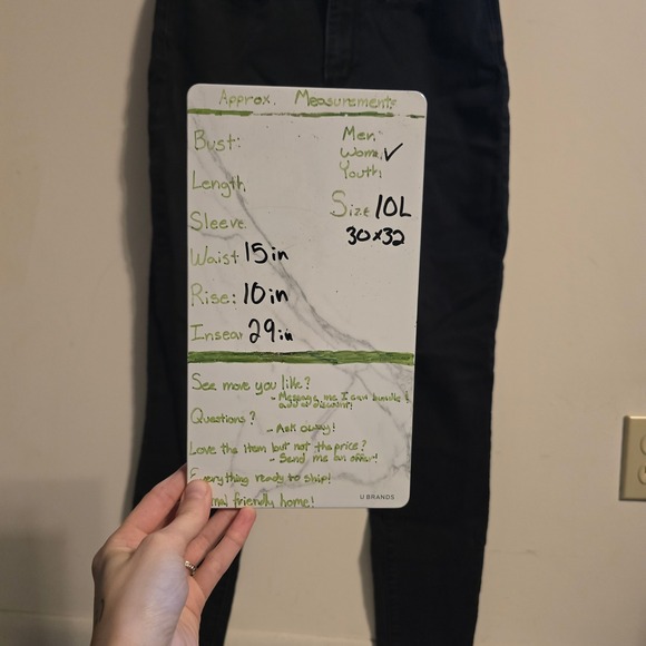 Signature by Levi Strauss Mid Rise Skinny Jeans Womens 10L Black Stretch Denim - Picture 4 of 7